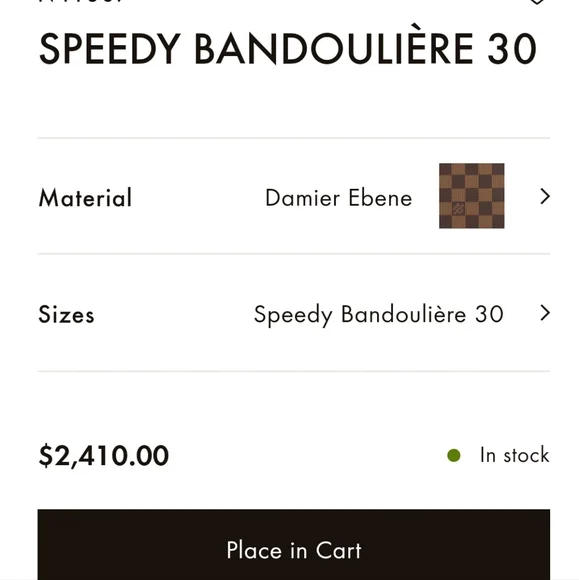 Louis Vuitton Speedy 30 Bandoulière - Damier Ebene - Picture 12 of 12